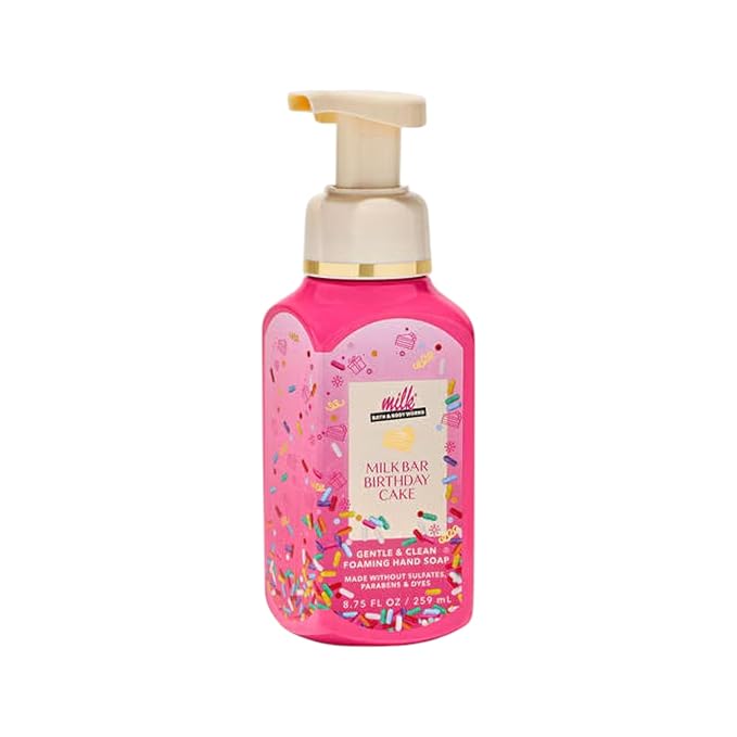 Bath & Body Works Milk Bar Birthday Cake Gentle Foaming Hand Soap 8.75 oz (Milk Bar Birthday Cake)