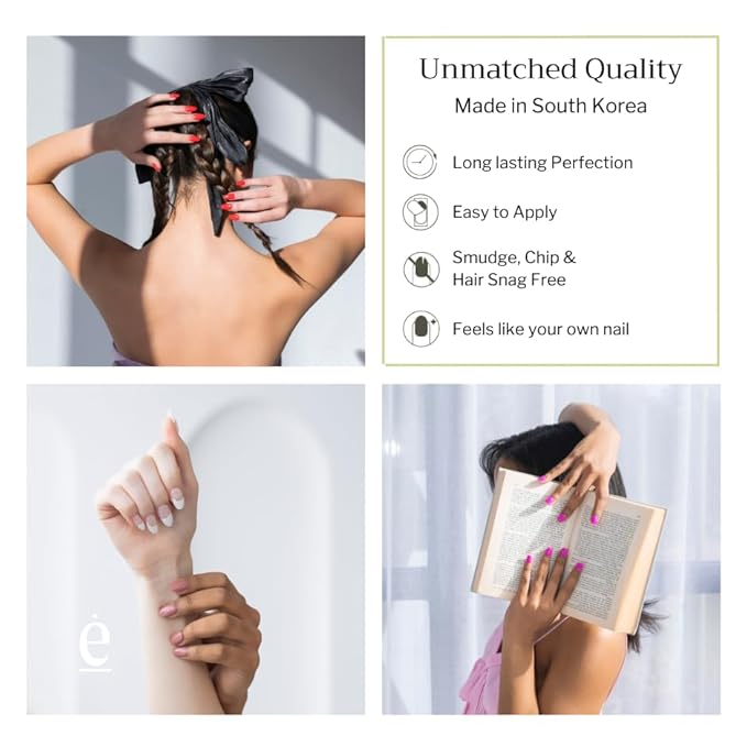 34 Piece Fully Cured Gel Nail Strips With No UV Light Needed, 14+ Days Gel Nail Polish Stickers, Salon Quality, Easy to Apply & Remove – Toxin Free, No Damage (Hailey)