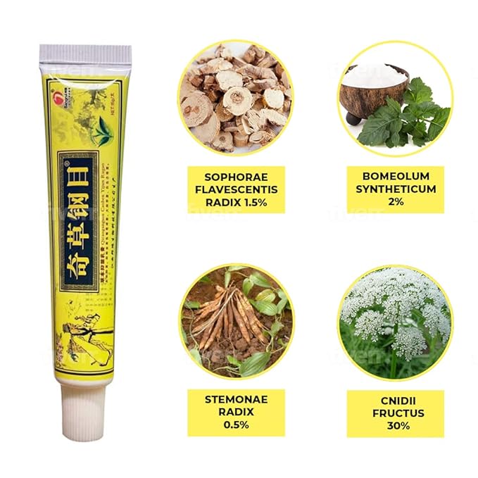 Official Seller Chinese Herbal Cream - Steroid Free, Natural Relief for Skin Issues - Pack of 1