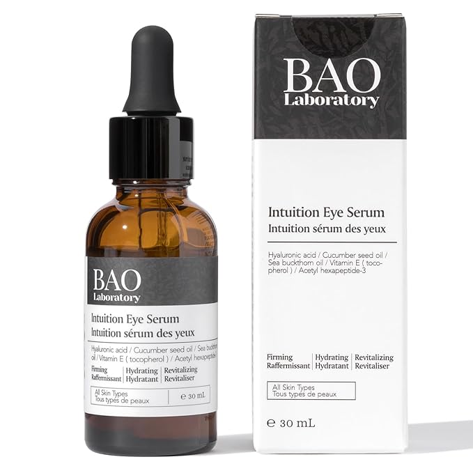 Intuition Eye Serum | Vitamin E, Cucumber Seed Oil And Hyaluronic Acid | Eye Serum for Wrinkles, Finelines and Dark Spots | Best For All Skin Types (30 ML)