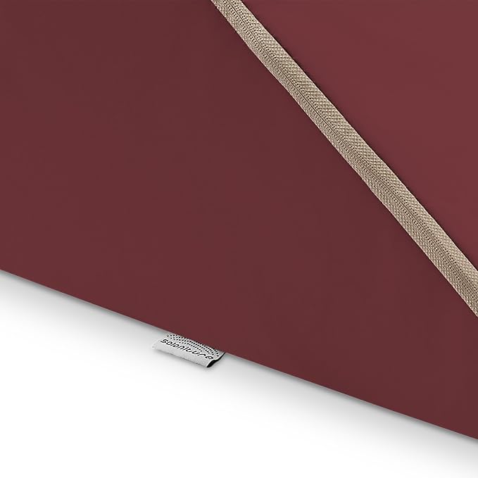 Saloniture Triangle Wedge Massage Table Bolster Under-Knee Pillow, Extra Large - 19 x 12 x 20 x 15.5 Inch - Burgundy