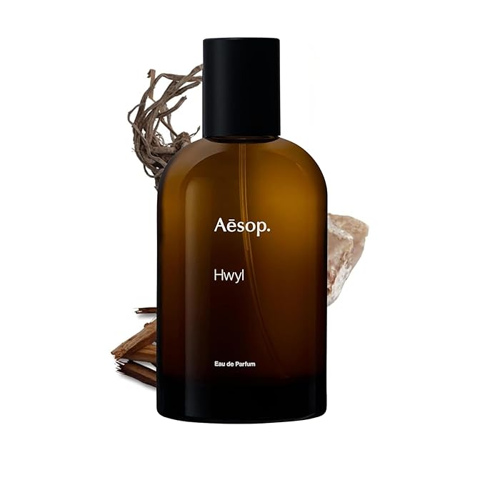 Aesop Hwyl Eau de Parfum | Smoky, Woody, and Vetiver Scent | Subtle Spice and Rich Earthy Aroma | Unisex | 3.3 oz