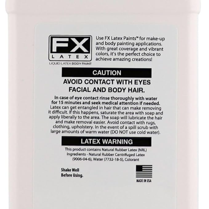 Liquid Latex - Face and Body Paint, Ammonia Free, Easy On and Off, Cosplay Makeup, Create Professional Monster, Zombie Arts 16 Oz (Metallic Copper)