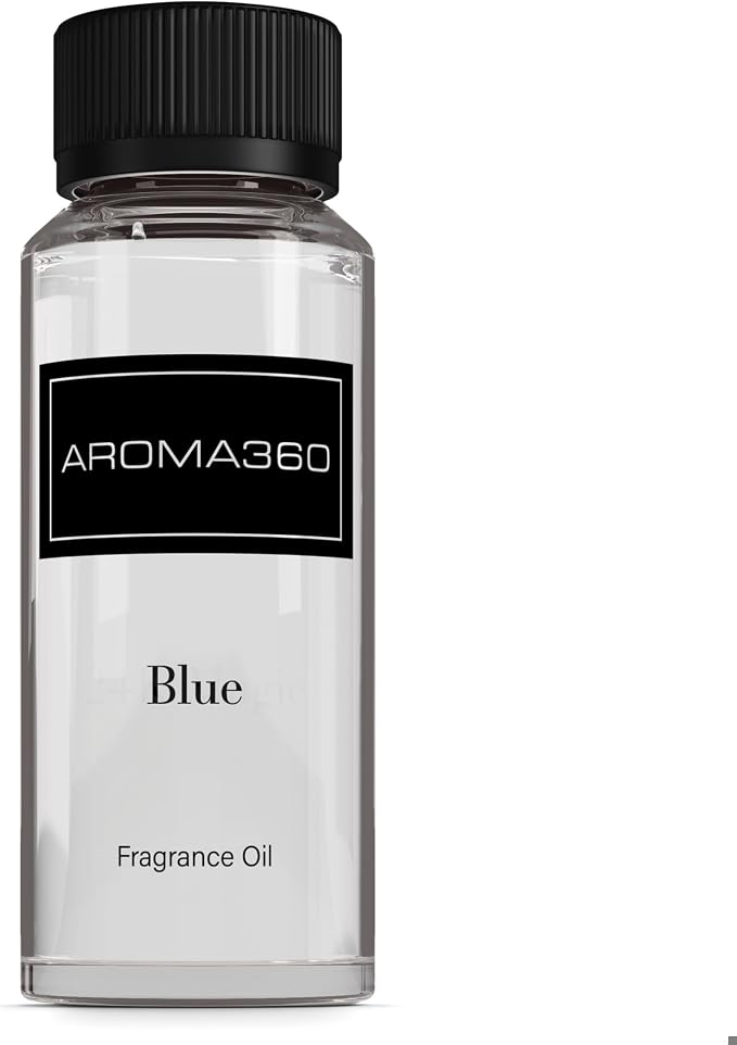 Aroma360 | Blue Diffuser Oil Blend | Luxury Essential Aromatherapy Reed Diffuser | Blue Cedar, Lavender and Eucalyptus | 4.1 fl oz 120mL