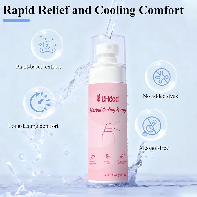 UHdod Postpartum Essentials Recovery Kit for Labor Delivery, Postpartum kit Gift Set for New Mom Includes Disposable Postpartum Underwear, Instant Ice Pads, Cooling Spray, Soothing Liners, Peri Bottle