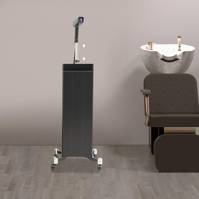 Nano Hair Steamer, Multifunctional Professional Nanoscale Spray for Hair Care Hair Repair, 1300W Nano Mist Hair Steamer for Deep Conditioning with Bottom Wheels and Smart Touch Control