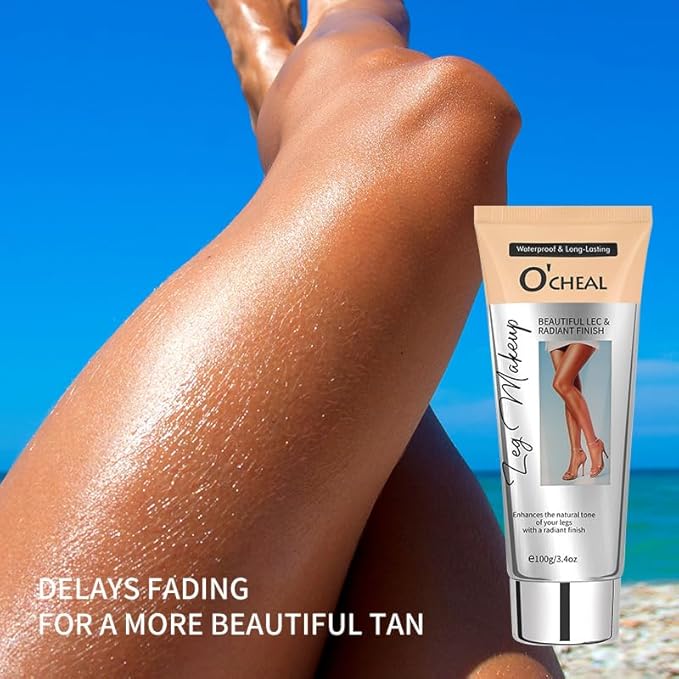 Leg Makeup Concealer Cream – Waterproof Body Foundation for Legs, Arms & Body – Full Coverage, Long Lasting, Natural Radiant Finish for Fair Skin – 100g