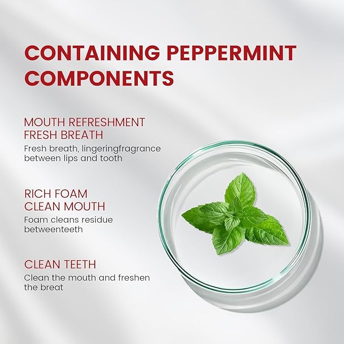 Qushen SP-6 Probiotic Toothpaste,SP6 Toothpaste for Whitening Teeth & Fresh Breath, 6 Probiotics Formula, Fluoride-Free, Enamel Safe, Natural Mint Flavor