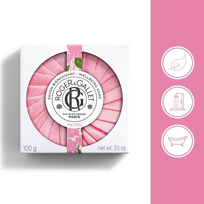 ROGER & GALLET Body Wash & Body Soap for Women | Rose 3.5 oz