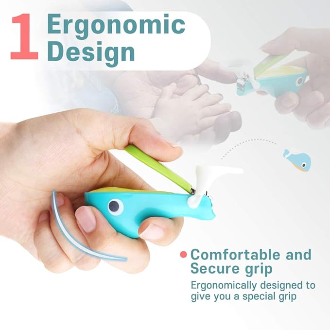 [Made in Korea] ROYAL Baby Whale Nail Clipper with Magnifier SMC-2