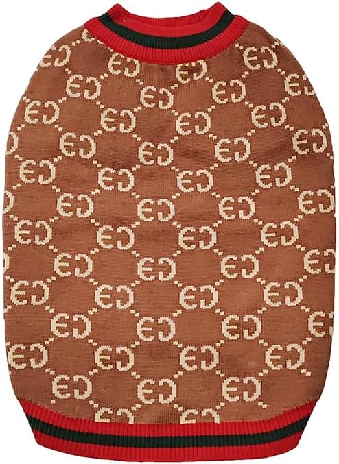 Everything Chic Luxury Dog Sweater – Soft Knit Designer Pet Outfit for Small Dogs & Puppies, XS–L, Stylish Warm Clothing for Yorkies, Chihuahuas, Dachshunds, Maltese, French Bulldog