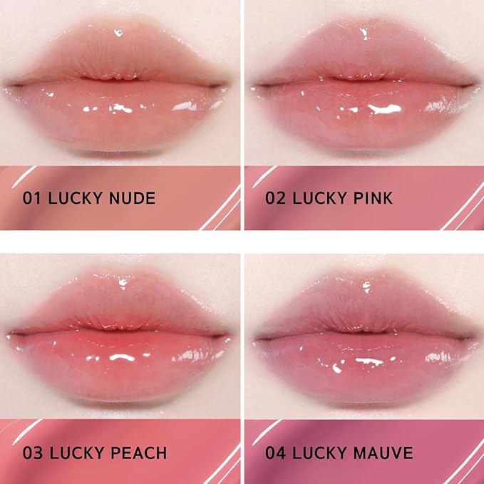 BBIA Lucky Shine Tint – Glass-like High-Glossy & Glowy Lip Stain Soft Muted Color Naturally Moisturizing & Plumping Comfortable Texture Long-Lasting Non-Sticky Korean Makeup (04 LUCKY MAUVE)