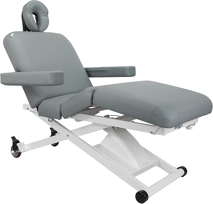 SKINACT Cleo Electric Spa Treatment Table, Facial Massage Bed ADA Compliant (Gray)