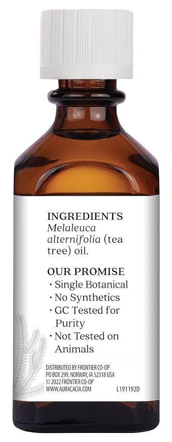 Aura Cacia Tea Tree Essential Oil, Vegan, 2 Fluid Ounces (Pack of 1)