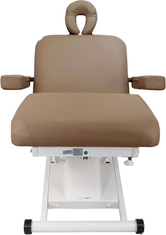 SKINACT Cleo Electric Spa Treatment Table, Facial Massage Bed ADA Compliant (Sand)