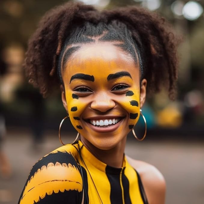 Face and Body Paint Yellow(30gm)Non-Toxic High-Quality Paint for Children and Adults Halloween Makeup, Costumes, Festivals
