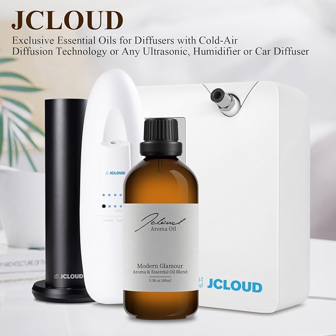 JCLOUD Modern Glamour Essential Oil - Inspired by W Hotel Scent - Pure Aromatherapy Diffuser Oil with Rose and Cedarwood, Home Luxury & Hotel Scents - 100mL