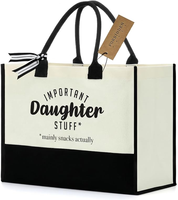 FORBIDDEN PAPER Gifts Tote Bag Important Stuff Tote Gift Gifts Birthday for Shopping Bag Grocery Bag Utility Tote