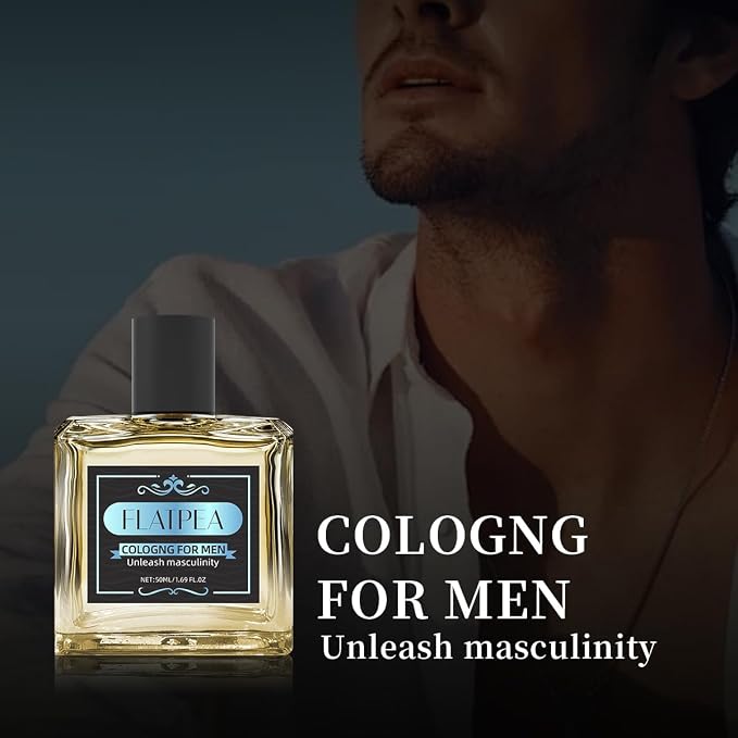 Woody Cologne Perfume for Men Long Lasting 24H - Fresh Spicy Cardamom Amber Scent for Men | Day to Night Versatile Fragrance | 50ml (1.69 Fl Oz)