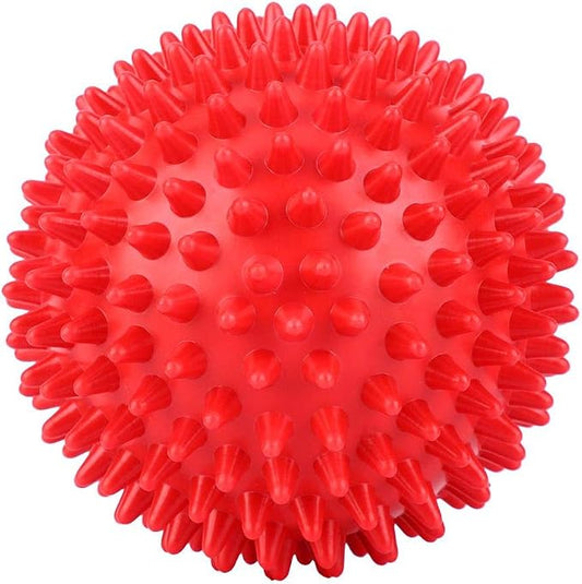 Germerse Massage Ball Spiky Massage Roller Ball for Trigger Point Therapy, Muscle Knot Remover(S-Red) for Yoga Supplies