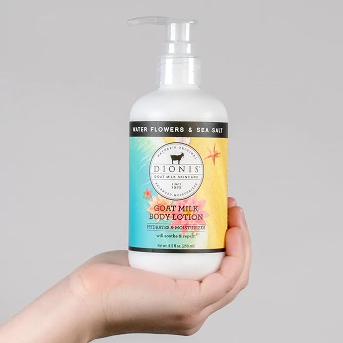 Dionis Goat Milk Body Lotion Water Flowers & Sea Salt 8.5 oz (Pack of 1)