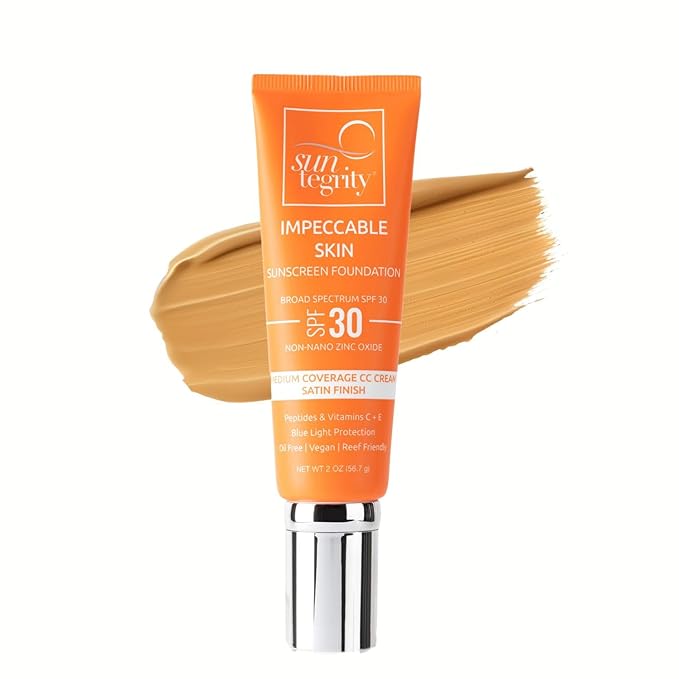 Suntegrity Impeccable Skin - Tinted Sunscreen, Broad Spectrum SPF 30 (Sand) - 2 oz