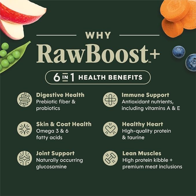 Instinct RawBoost, Dry Dog Food + Freeze Dried, Real Salmon, 3.5 lb. Bag | High-protein kibble with FreshDried raw bites, wild-caught salmon, grain-free recipe, 6-in-1 health benefits