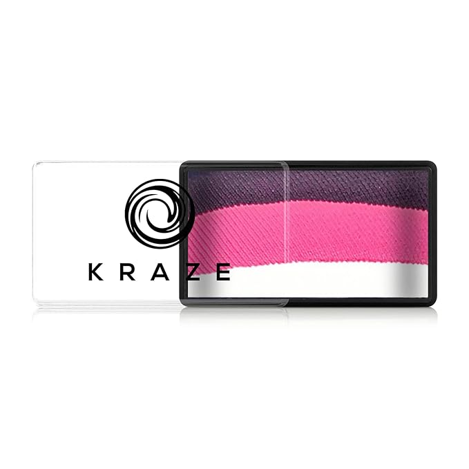 Kraze FX Dome Stroke - Deep Love (25 gm) by Jacqueline Howe Professional 1-Stroke Split Cake Hypoallergenic Non-Toxic Water Activated Face & Body Painting for Sensitive Skin Kid Safe Adults