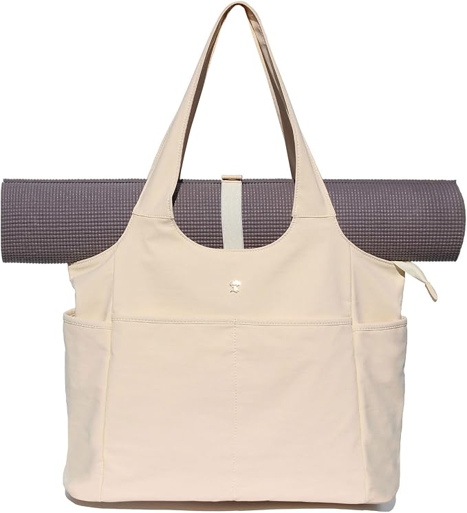 ESVAN Yoga Tote Bag Mat bag Women Shoulder Bags Carryall Tote for Travel Office Workout Gym Nurse Beach
