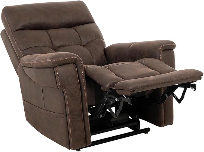 VivaLift! Radiance Power Recliner Lift Chair by PrideMobility, with 3 Heat Pads Heat System (Canyon Walnut, Petite Wide with Inside Delivery & Setup)