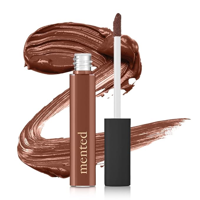 Mented Cosmetics Lip Gloss for Women Tinted Lip Balm Stain, Long Lasting Buildable Moisturizing Lipgloss Lipstick Topper, Made in USA, Cruelty Free Vegan Makeup, Send Nudes