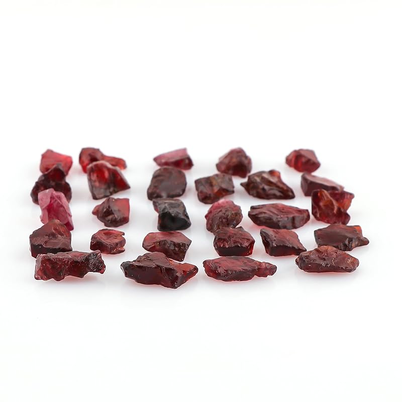50 carats Raw Red Garnet Rough Gemstone, Natural Crystals, Healing Stones, Wholesale Bulk Lot, Jewelry Making Stones Supply, Stone, 10 to 15mm, 8 to 10pcs