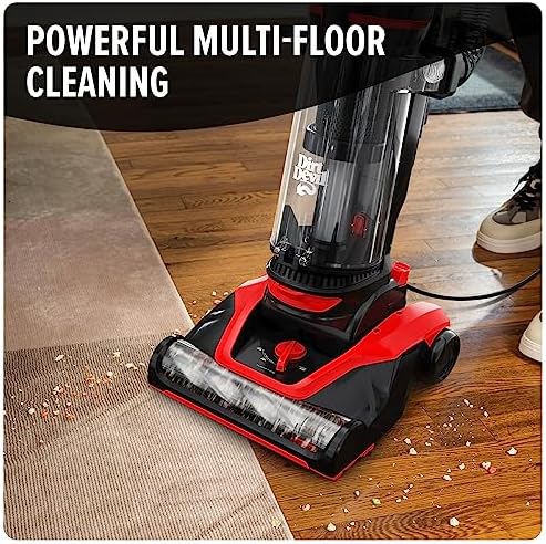 Dirt Devil Multi-Surface Extended Reach+ Upright Bagless Vacuum Cleaner | Ideal for Carpet and Hard Floor, Powerful, Lightweight, Corded Vacuum Cleaners for Home Use