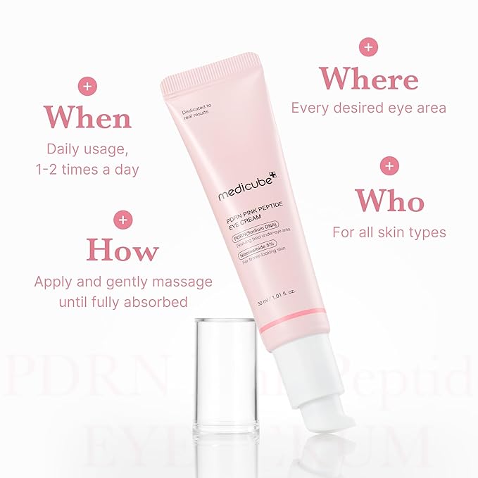 medicube Eye Serum Duo for Firmer-Looking Skin: PDRN Peptide Serum and Deep Reviving Peptide Eye Cream | Korean Skincare, Stocking Stuffers, Gifts for mom, Holiday Stocking Stuffers, Gifts for Her