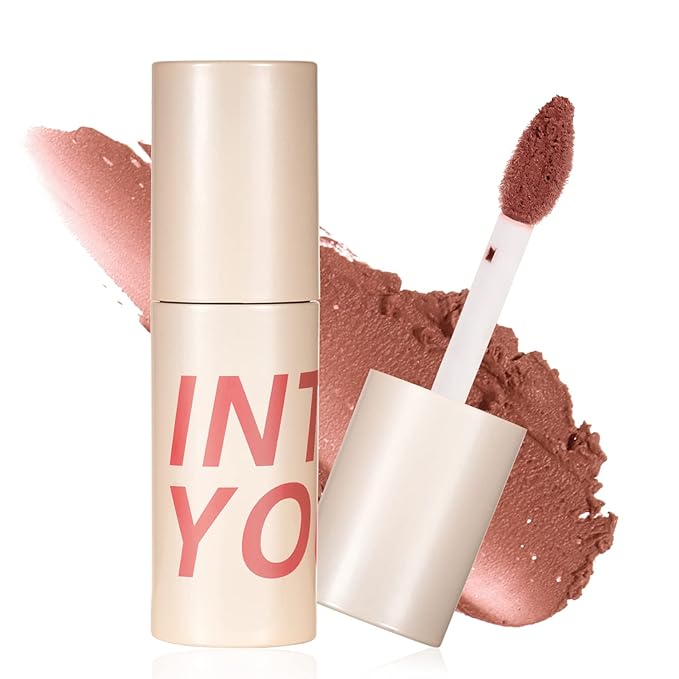 INTO YOU Matte Lipstick, Super Stay Lip Stain, Dual-Use For Lips And Cheek, Red Lipstick (W5)