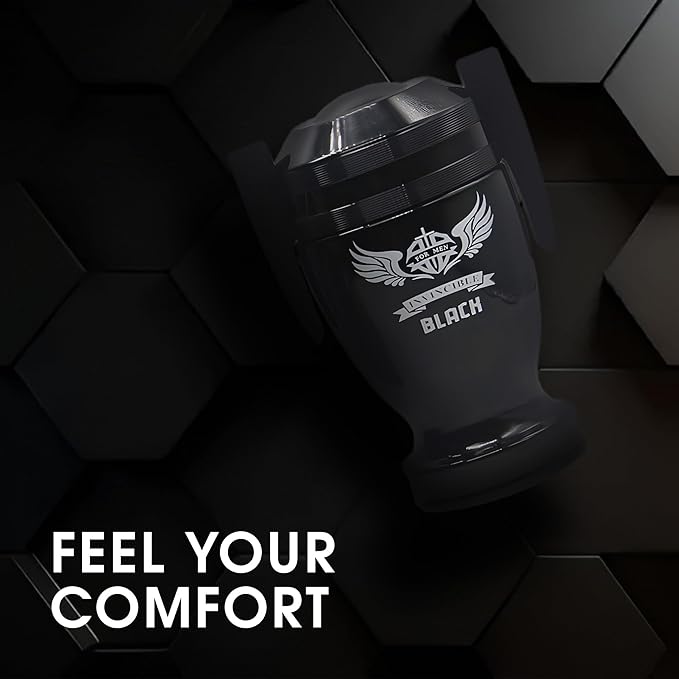 A CENTER Invincible Black Cologne for Men/Eau de Parfum Natural Spray 3.4 Fl Oz Perfume for Men Suitable for All Skin Type Fragrance Daily Used