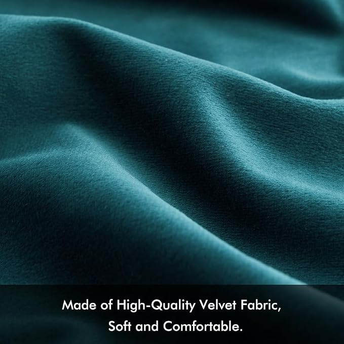 MIULEE 12x20 Inch Lumbar Velvet Throw Pillow Covers Teal | Pack of 2 Soft Solid Decorative Pillow Covers, Modern Luxury Home Decor, for Chair Couch Sofa Bedroom Livingroom