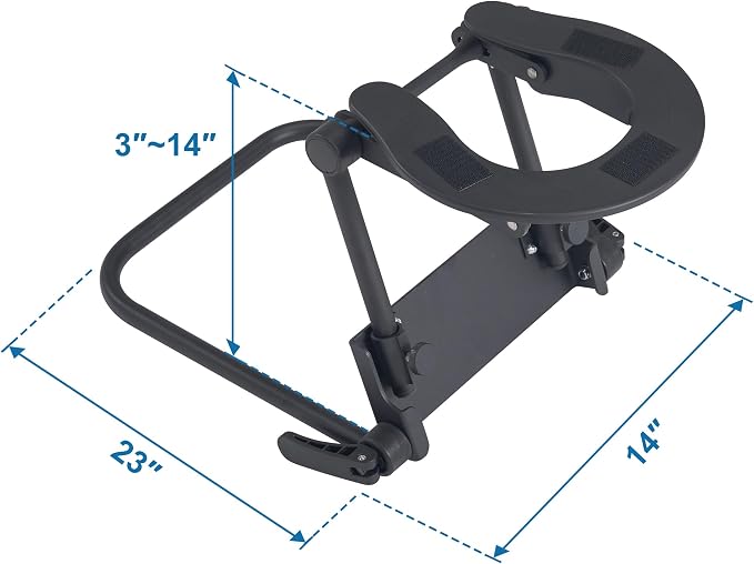 Master Massage Adjustable Headrest Massage Kit for Home - Includes Face Pillow Cradle and Cushion Support Bracket for Sleeping Mattress Top Royal Blue