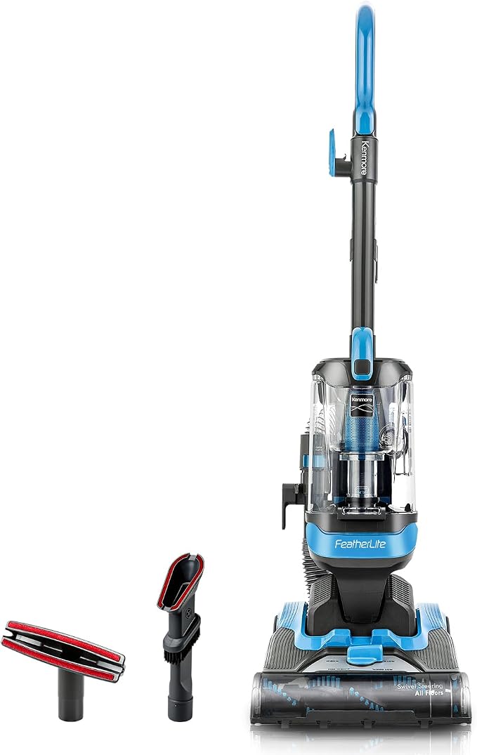 Kenmore Lightweight Bagless Upright Vacuum Cleaner | 4 Height Adjustment, Pet HandiMate Tool and 2 Cleaning Tools for Carpet, Hard Floor and Pet Hair - DU1040