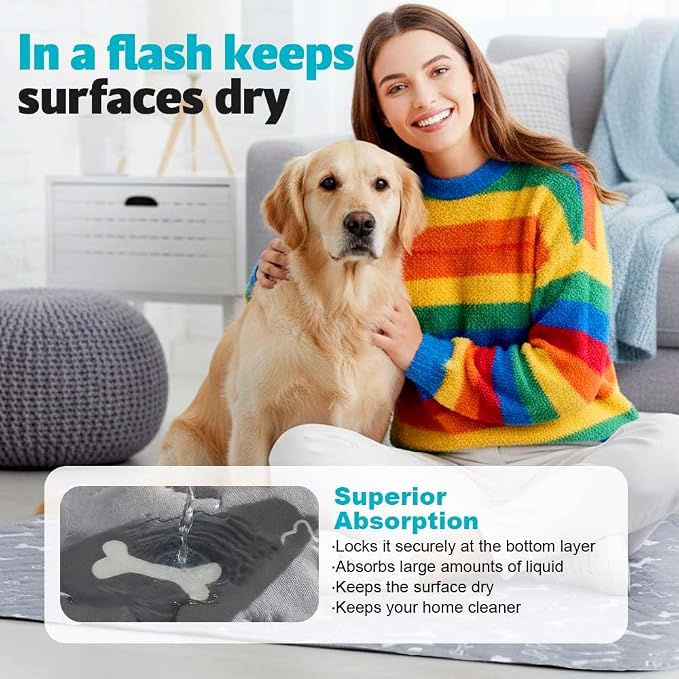 Puppy Pads for Dogs, 2026 New Washable Puppy Pads with Pheromones, Pee Pads for Dogs & Cats, Durable Leak-Proof & Anti-Slip Pet Training Pads for Home & Travel, Reusable (Red, 11.8" x 11.8")