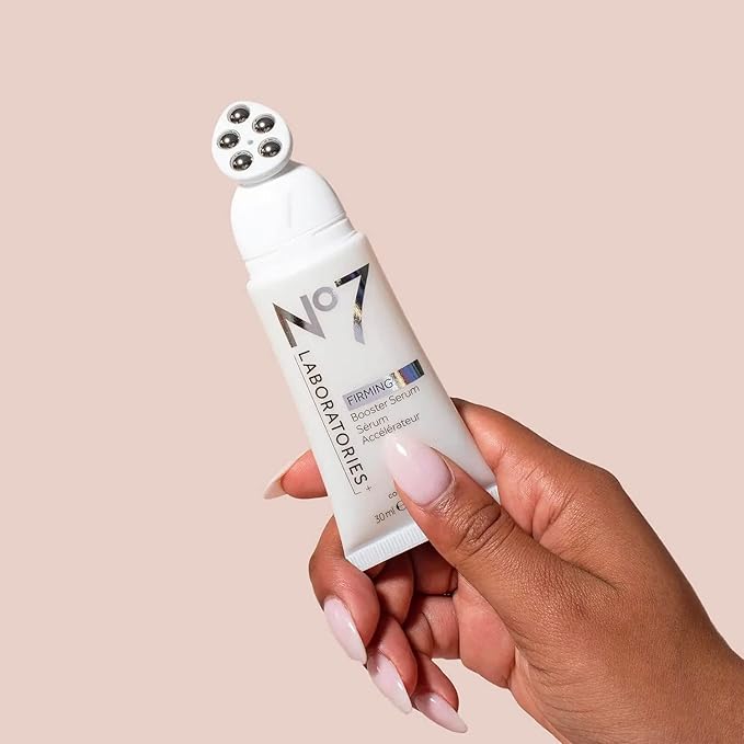 No7 Laboratories Firming Booster Face Serum - Hydrating Serum to Help Visibly Lift, Tone & Tighten Skin - Enriched with Hyaluronic Acid & Peptides for Youthful-Looking Skin (1 Fl Oz)
