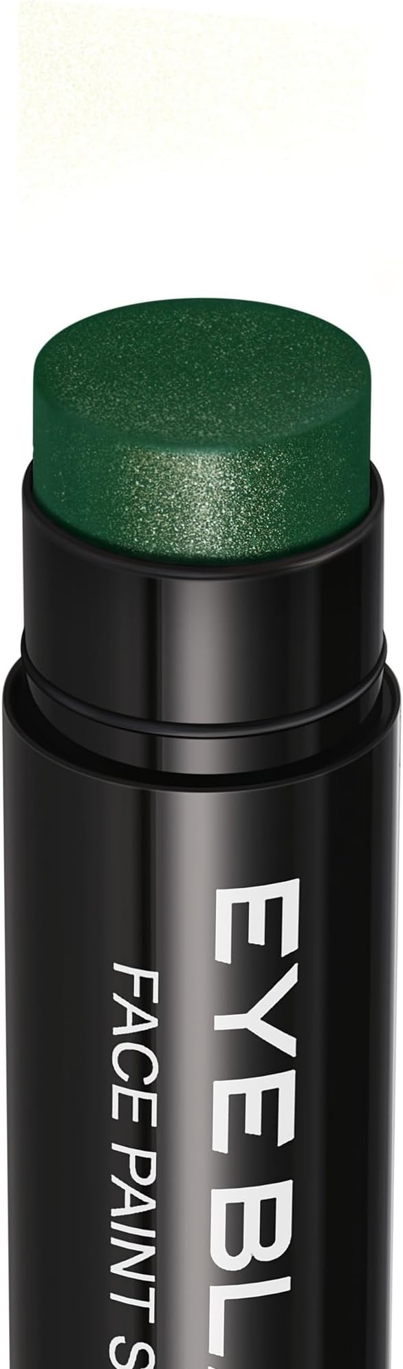 Green Glitter Eye Black Stick, Anti-Glare Eyeblack for Baseball Football Softball Lacrosse Accessories, Sweat-Proof Sport Face Paint, Smooth & Long Lasting, Rich Full Coverage Shimmery Color