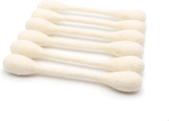 Glaciart One Swabs Cat Toys with Catnip - 6 Pk | Durable for Chew, Cute Cat Toys Interactive Kitty for Boredom, Exercise, & Play | Filled w/Organic Catnip for Anxiety & as Digestive Aid | Gift Idea