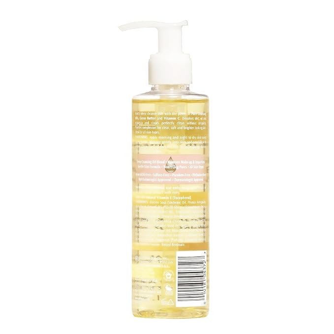 Palmer's Cocoa Butter Formula Skin Therapy Cleansing Oil,Gentle Makeup Remover with Rosehip Oil and Vitamin C,6.5 Ounce,(Pack of 2)