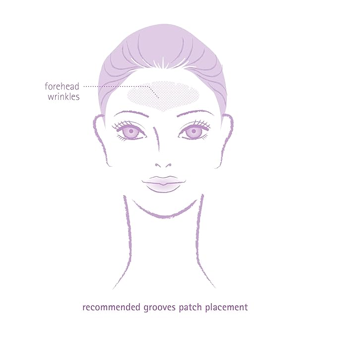 Toute Nuit Wrinkle Patches – Grooves – Face Tape for Maximum Forehead Coverage – Hypoallergenic Anti Wrinkle Patches – 20 Count, Made in USA