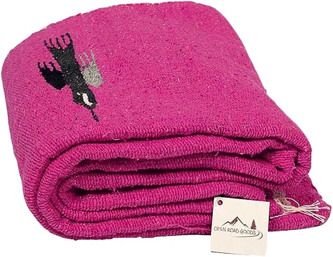 Open Road Goods Mexican Thunderbird Yoga Blanket, Handwoven Throw for Yoga, Meditation, and Home Décor – Versatile Blanket for Beach, Picnic, Camping, or Outdoor Use
