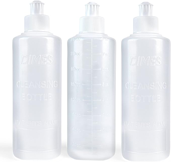 Dimes Peri Bottle Postpartum Essentials [3-Pack] – Portable Bidet Perineal Squirt Bottle – Feminine hygiene Essential