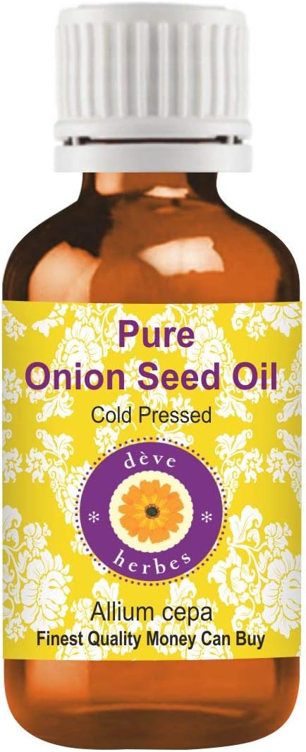 Deve Herbes Pure Onion Seed Oil (Allium cepa) Cold Pressed 5ml (0.16 oz)