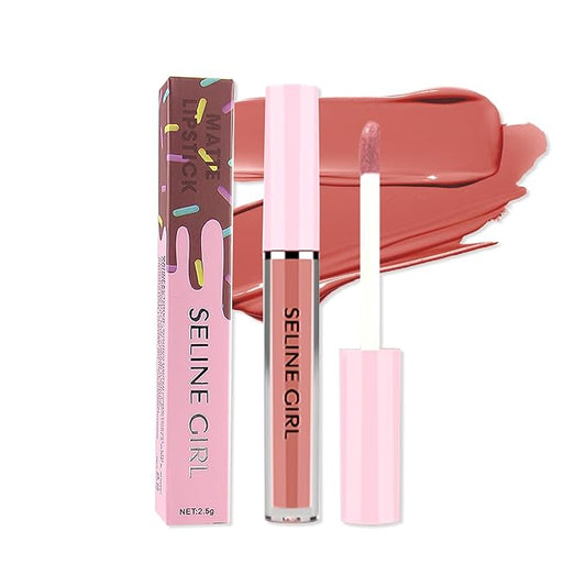 Matte Lip Gloss, Lip Gloss Silky Smooth Finish, Lipgloss Makeup Colorful and Creamy Texture, Lipstick for Every Occasion, Lip Oil Moisturizing and Hydrated #01
