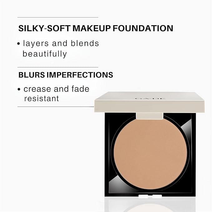 GA-DE Longevity Second Skin Pressed Powder - Face Makeup - Blurs Imperfections and Smooths Fine Lines - 508 Deep - 0.39 oz Foundation Powder